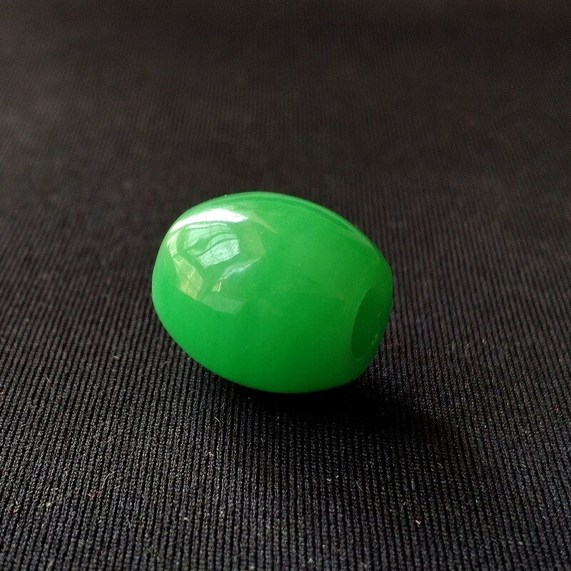 聪蝶缅甸老坑翡翠满绿路路通吊坠冰糯苹果绿z运珠男女手链阳绿色项坠