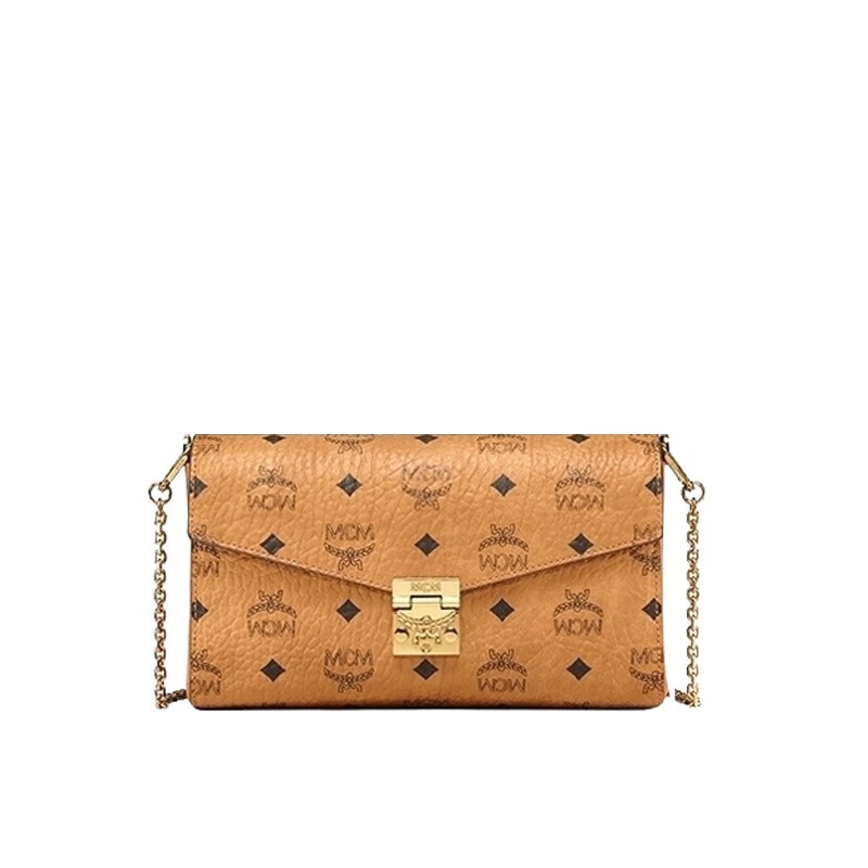 mcm 信封包  tracy 女士中号链条包 单肩斜挎信封包 myz9sme05 干邑色