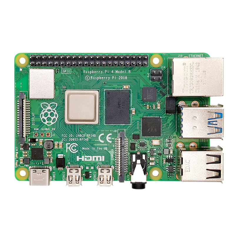 丢石头 树莓派4B 4GB主板 Raspberry Pi 4 树莓派 ARM开发板 Python编程电脑套件