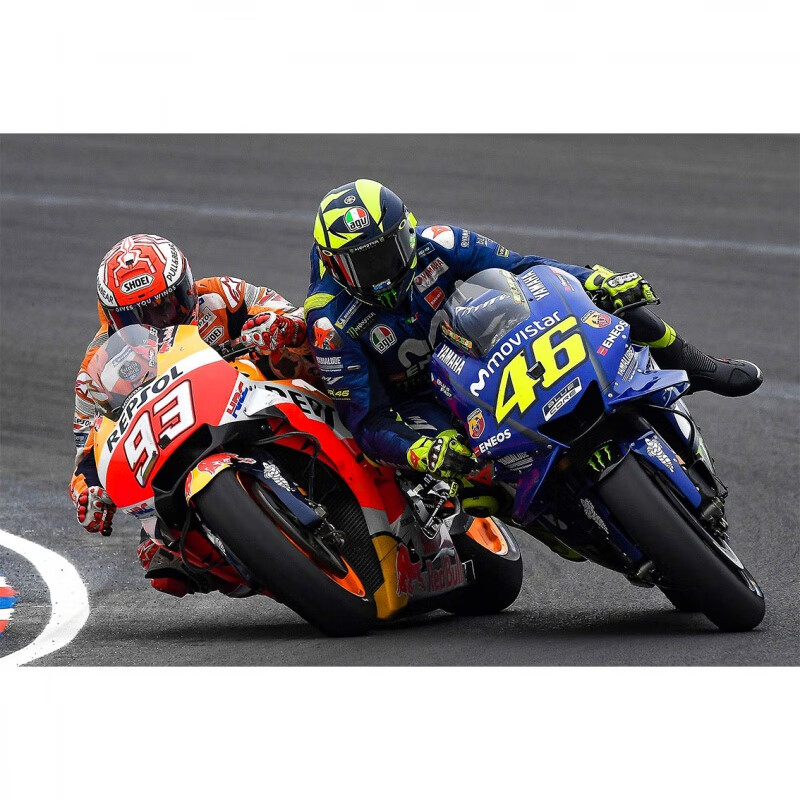 狼天影  93号马奎斯海报墙贴纸画a星骑行机车罗西哈雷越野重机车定制