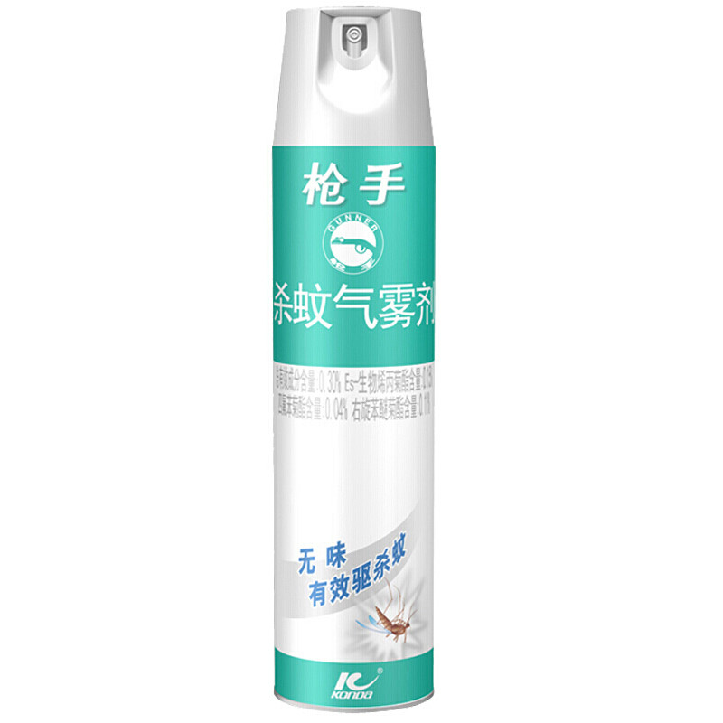 枪手（GUNNER）【顺丰包邮】无香型喷雾杀虫剂 无味 防蚊驱蚊驱杀苍蝇飞蛾蟑螂 无味 600ml*24瓶 整箱