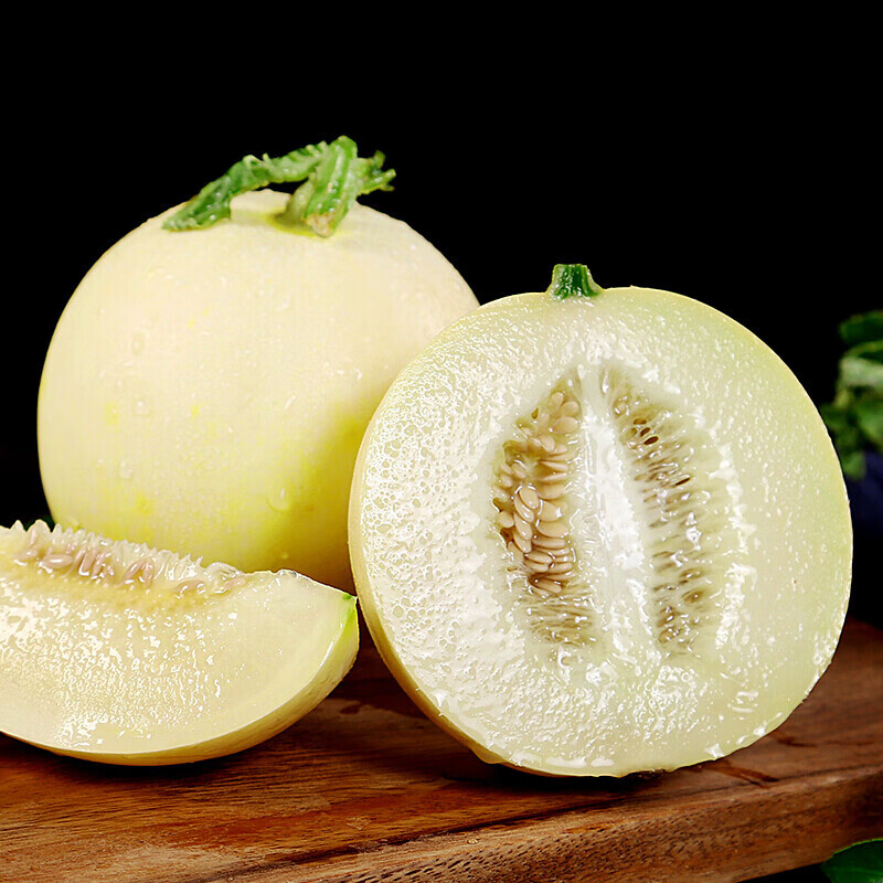 亲果力白皮蜜瓜白皮甜瓜新鲜水果当应季时令白皮甜瓜整箱装 4-5斤