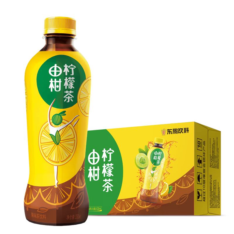 东鹏特饮(dongpeng)由柑柠檬茶330ml*24瓶装整箱果味茶饮料由柑柠檬