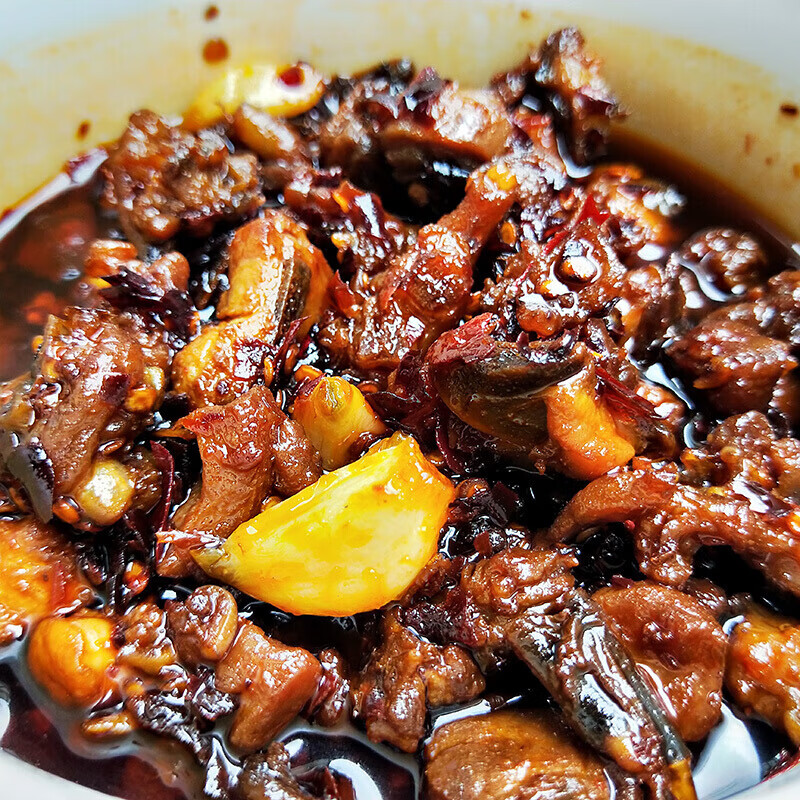 虎钢馋贵州土特产贵阳辣子鸡美味特色美食贵阳炒法克