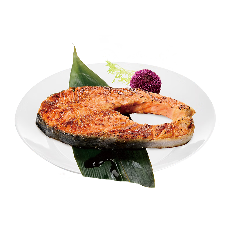 蓝雪冷冻三文鱼扒500g 2~5块 ASC认证大西洋鲑鱼轻食减脂生鲜海鲜水产