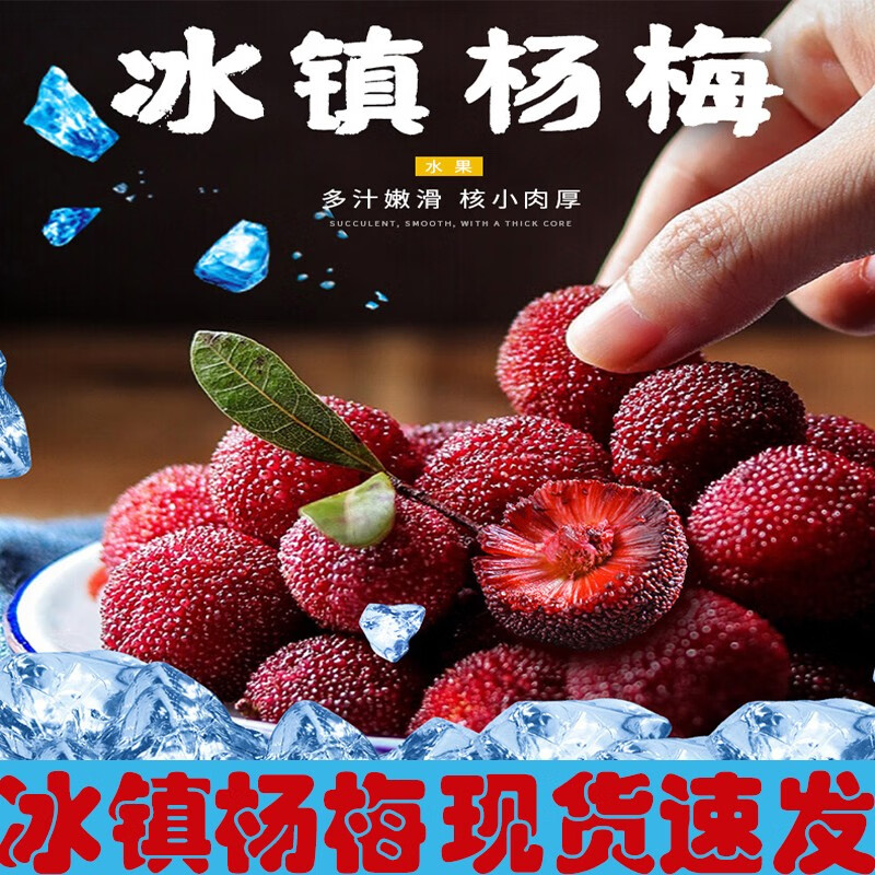 冰冻杨梅小袋装即食零食酸甜味水果新鲜冰镇杨梅球 50克*12包【试吃装