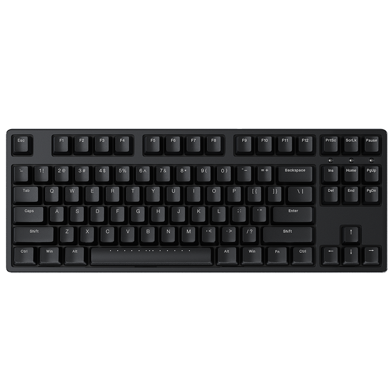 ikbcW200櫻桃鍵盤黑色 87鍵 無線機械鍵盤電競游戲辦公鍵盤 青軸