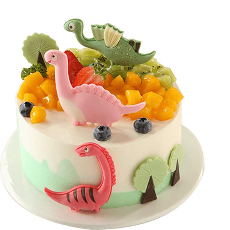 味多美 新鲜蛋糕 生日蛋糕同城配送 水果蛋糕 奶油蛋糕 小恐龙蛋糕 15cm
