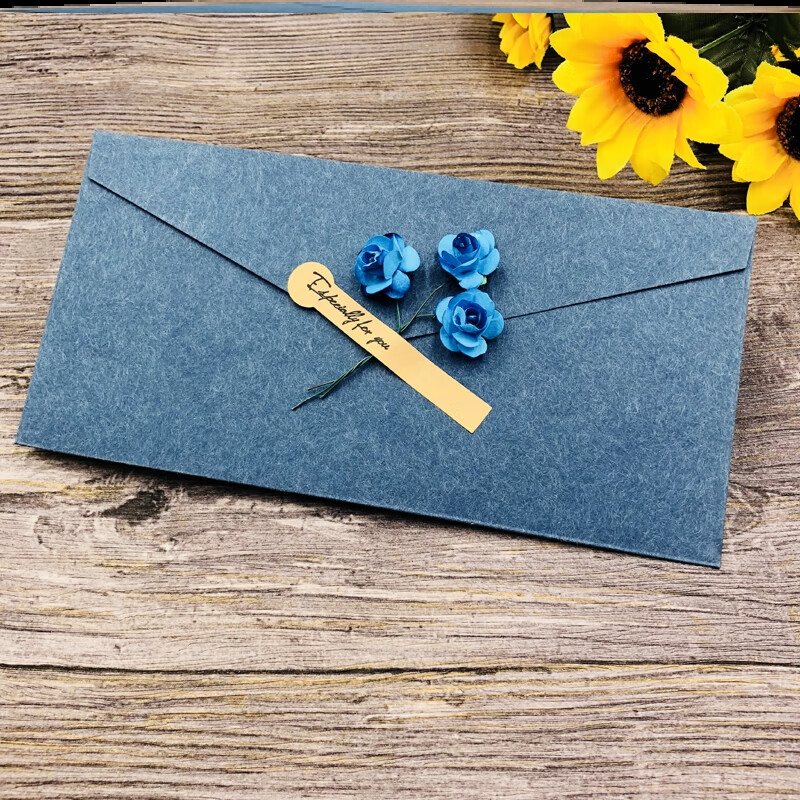 信纸信封成人礼给毕业学生十八岁成人礼信封信纸高颜值干花明信片贴纸