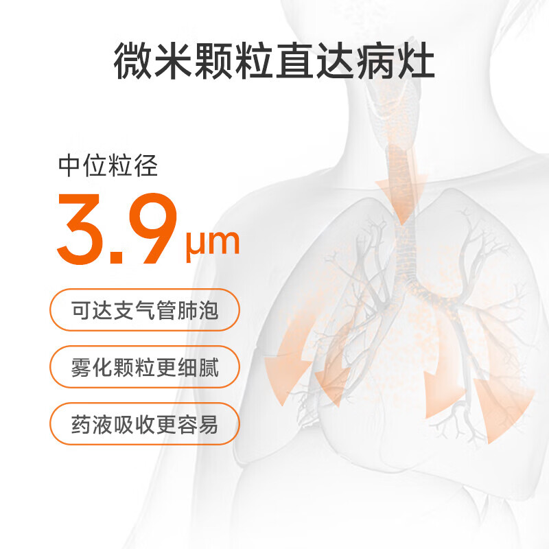 鱼跃(yuwell)雾化器家用雾化机儿童成人医用雾化仪家庭宝宝老人压缩式雾化面罩 【微米雾化】雾大细腻403M