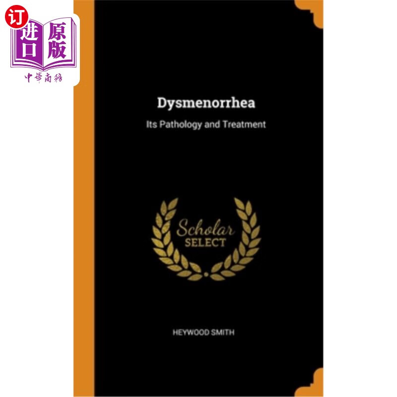 海外直订医药图书dysmenorrhea: its pathology and treatment 痛经的