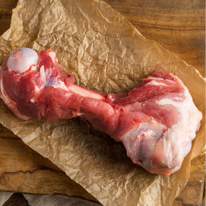 皓谦新鲜大骨头猪筒骨猪大骨带肉棒子骨 切断前筒骨两斤装【少肉】