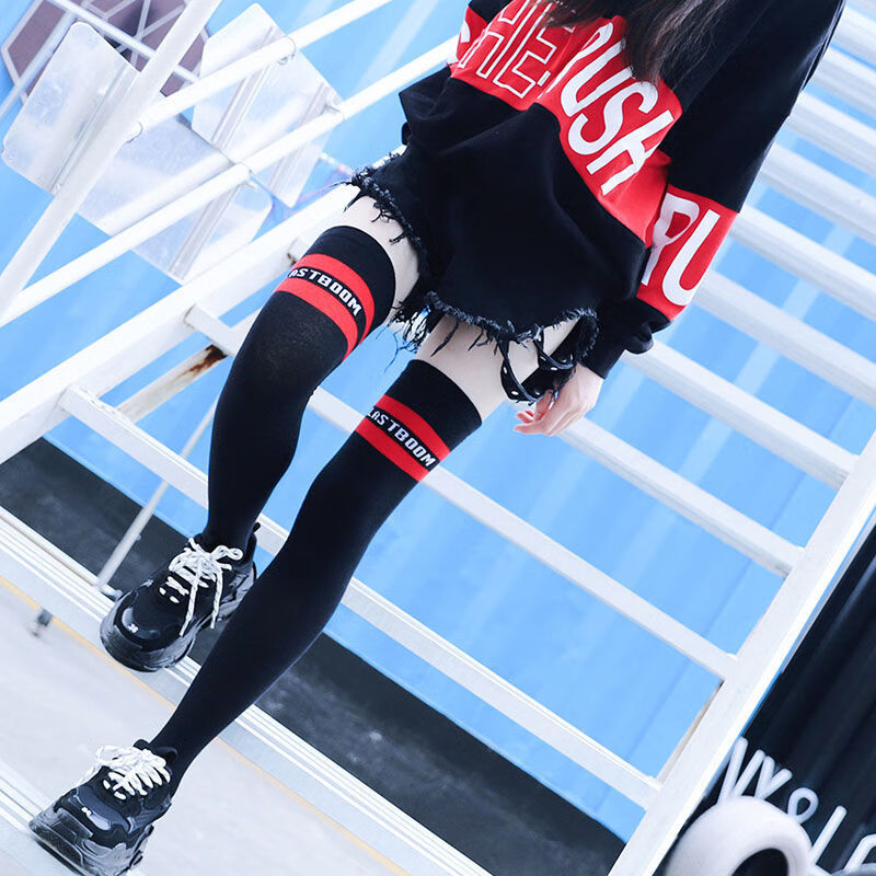 秉藜* 过膝袜女生加长筒大腿袜jk日系学院风【2双装】高筒袜春秋冬款