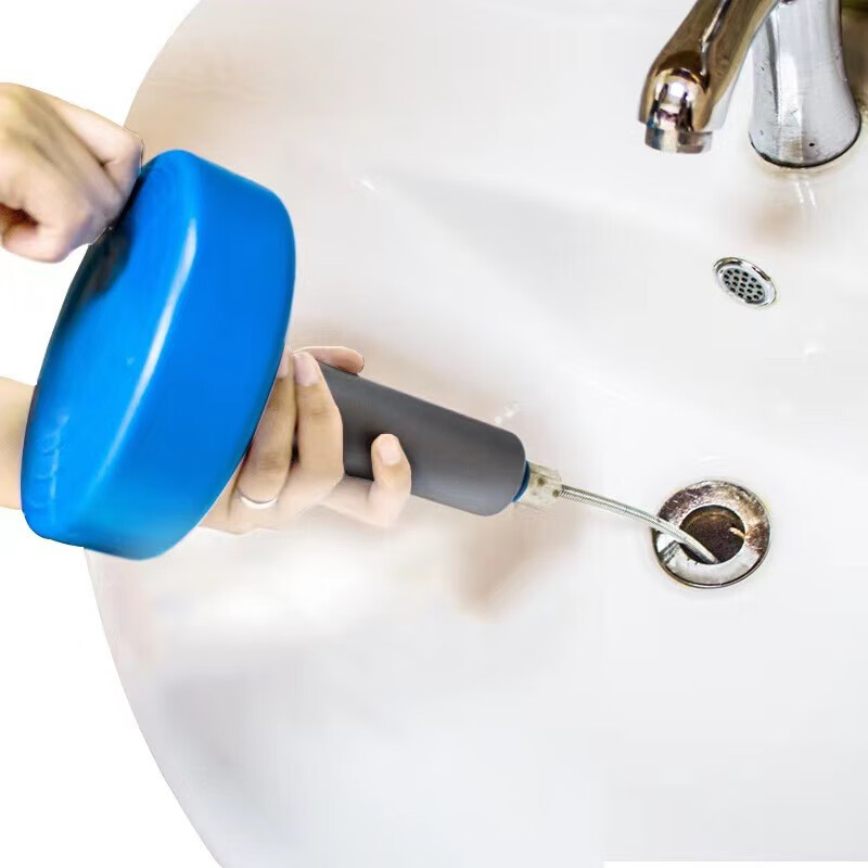 艾森林下水道疏通器管道疏通神器家用四爪钩毛发异物通厕所马桶夹取器 5米手摇式过弯疏通器