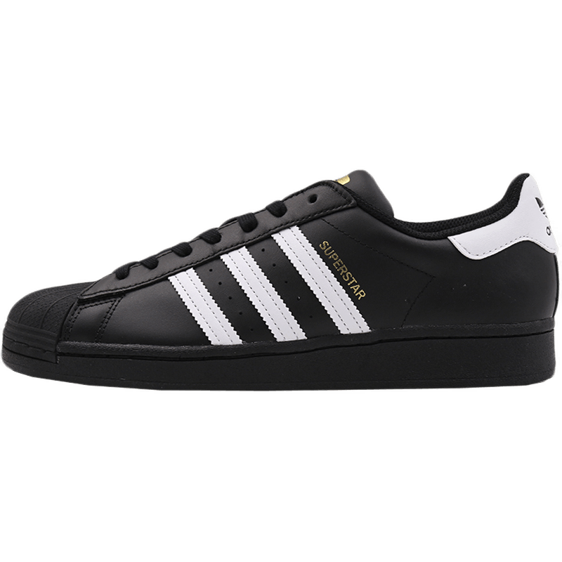 adidas阿迪達(dá)斯三葉草男鞋女鞋情侶金標(biāo)貝殼頭低幫板鞋小白鞋時尚休閑鞋 EG4959/黑色金標(biāo)貝殼頭 39