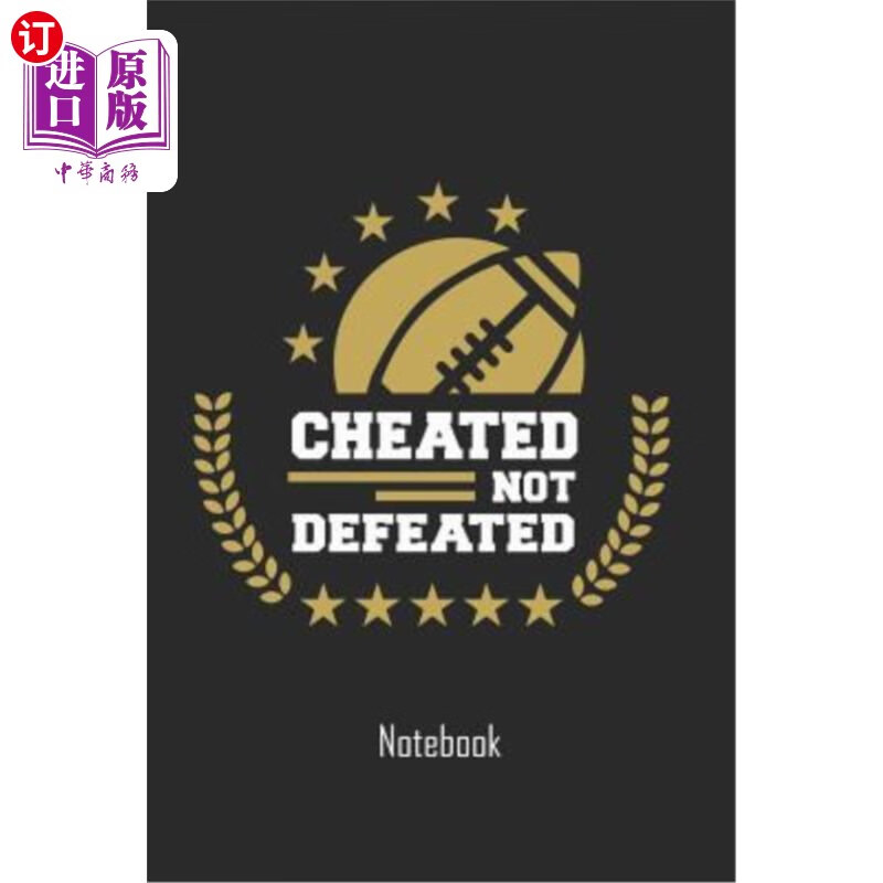 海外直订cheated not defeated: football notebook college book