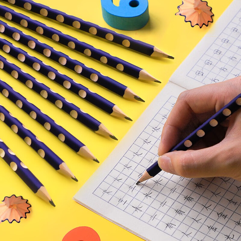 德国lyra艺雅洞洞铅笔hb/2b小学生儿童练字小学生三角杆三菱铅笔套装