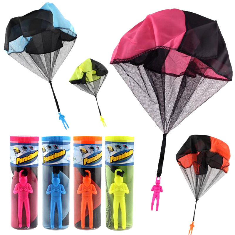 爸爸妈妈 手抛降落伞玩具 空中飞伞户外玩具儿童手抛降落伞 儿童亲子互动玩具JL1258儿童玩具