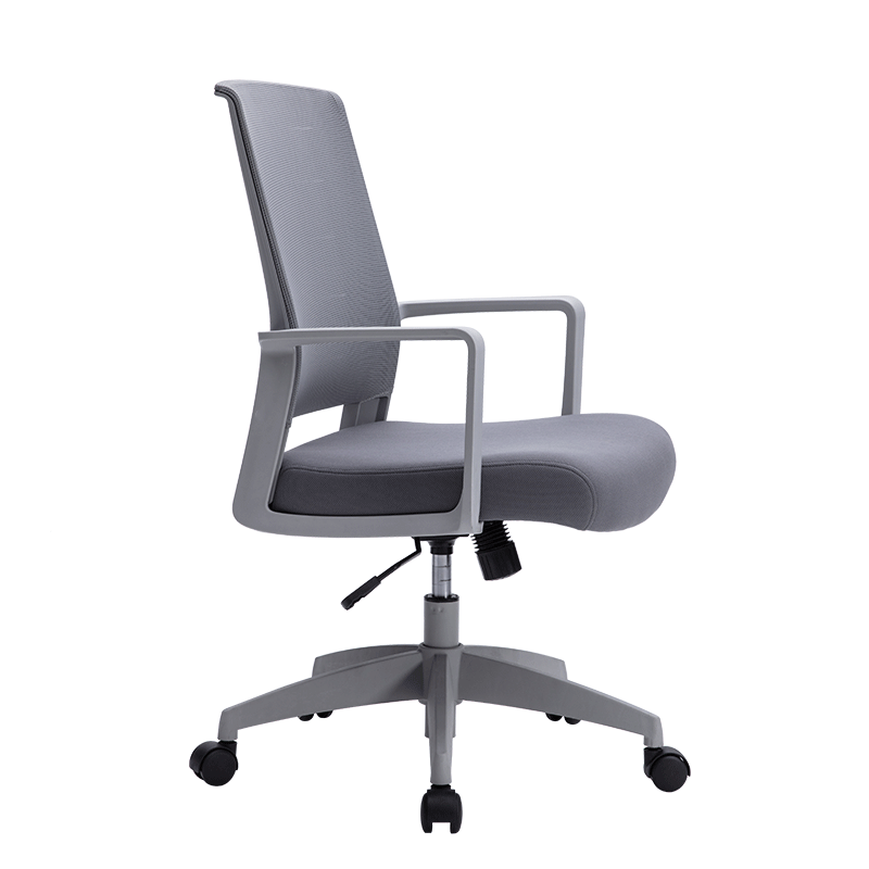 八九间 电脑椅办公椅子靠背休闲转椅座椅椅子职员椅现代简约家用311W系 灰色