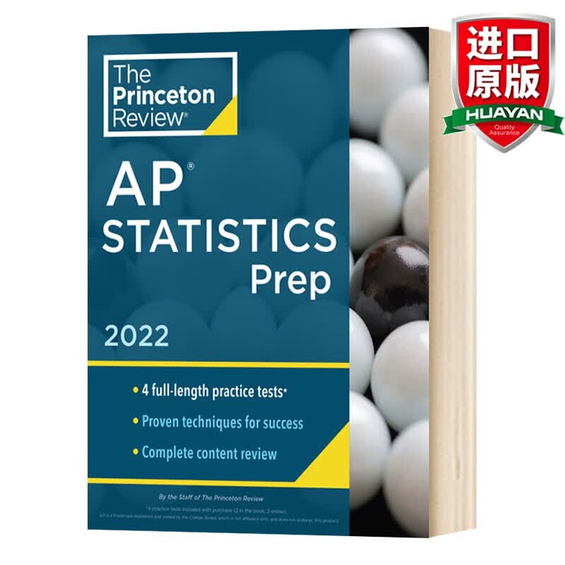 英文原版 普林斯顿评论AP统计学 2022 Princeton Review AP Statistics Prep, 2022