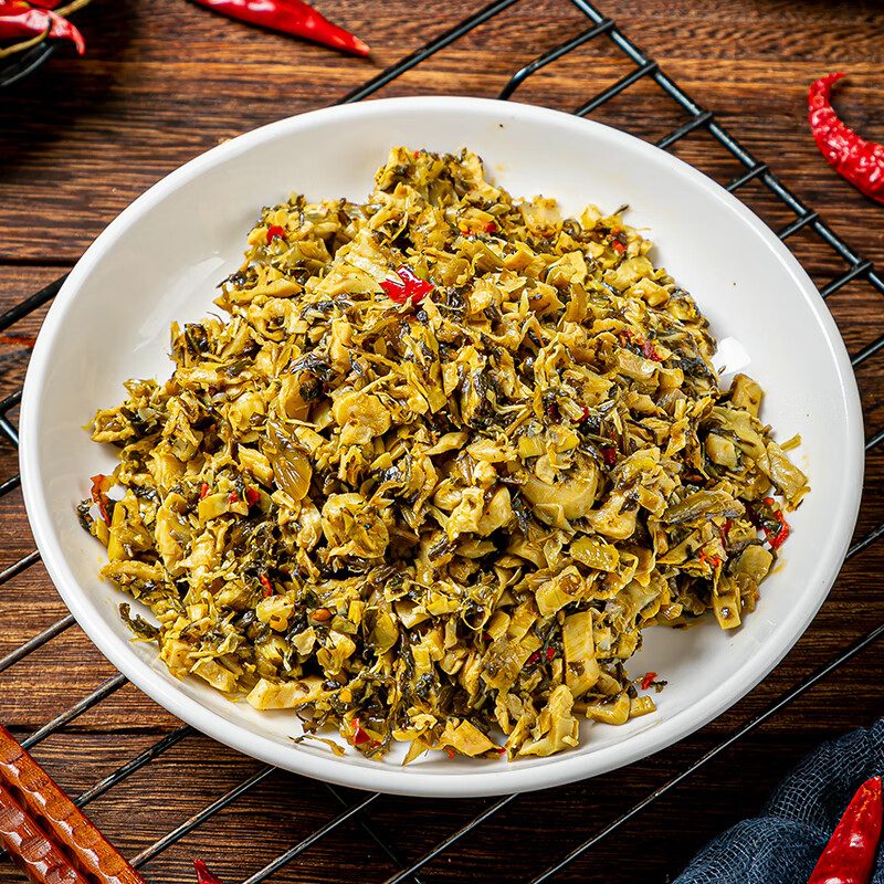 维霆 酸菜小笋228g湖南特产下饭菜配菜坛子菜腌菜酒店饭店半a 酸菜笋