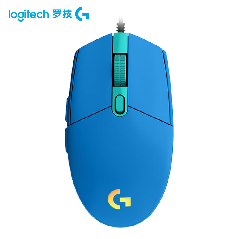 罗技（G）G102游戏鼠标有线机械RGB轻量化小手电竞宏编程吃鸡英雄联盟 102蓝色 第二代