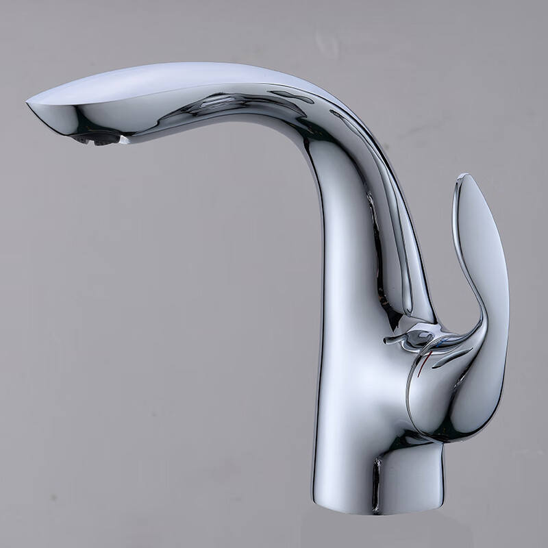 科勒品牌水龙头瑞芙尼冷热单孔面盆台上盆台下盆全铜龙头k-5313 银色