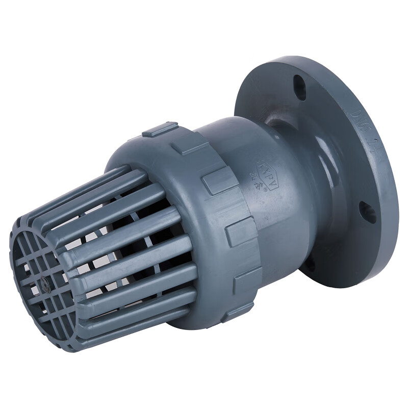 5典南 cpvc底阀塑料法兰吸水阀单向阀止回阀耐强酸碱强腐蚀h11f-10v