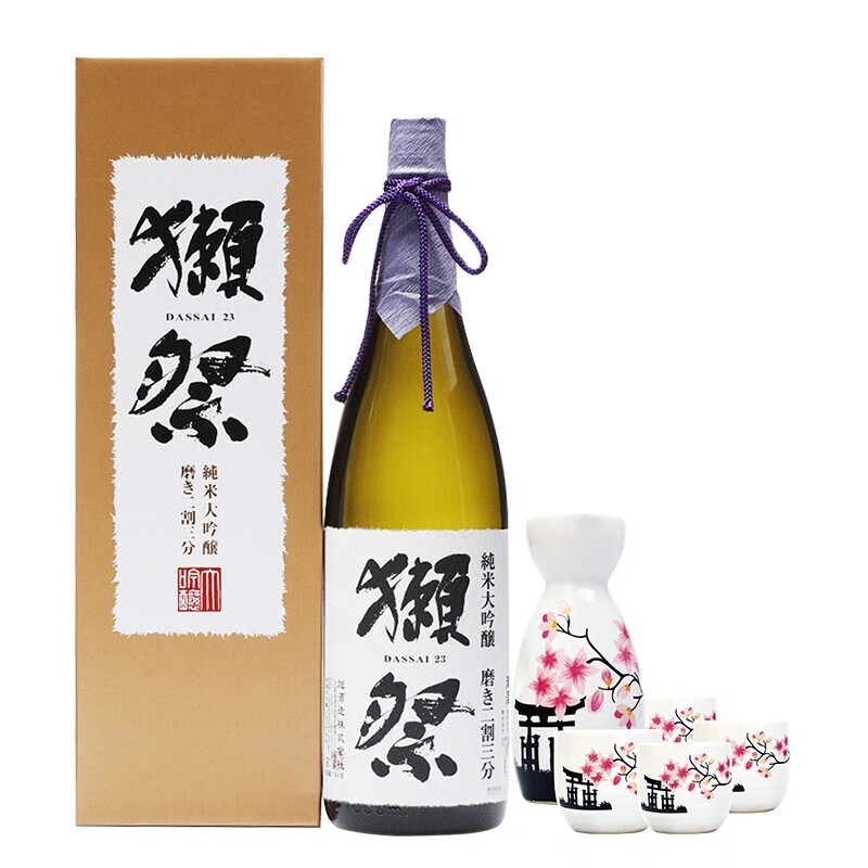 江秀獭祭 清酒 二割三分纯米大吟酿 米酒 日本原装进口洋酒 1.8L