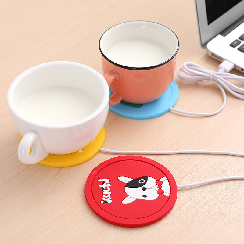芙号恒温杯垫水杯牛奶USB杯垫恒温杯保温热奶器热牛奶神器 一个颜色随机