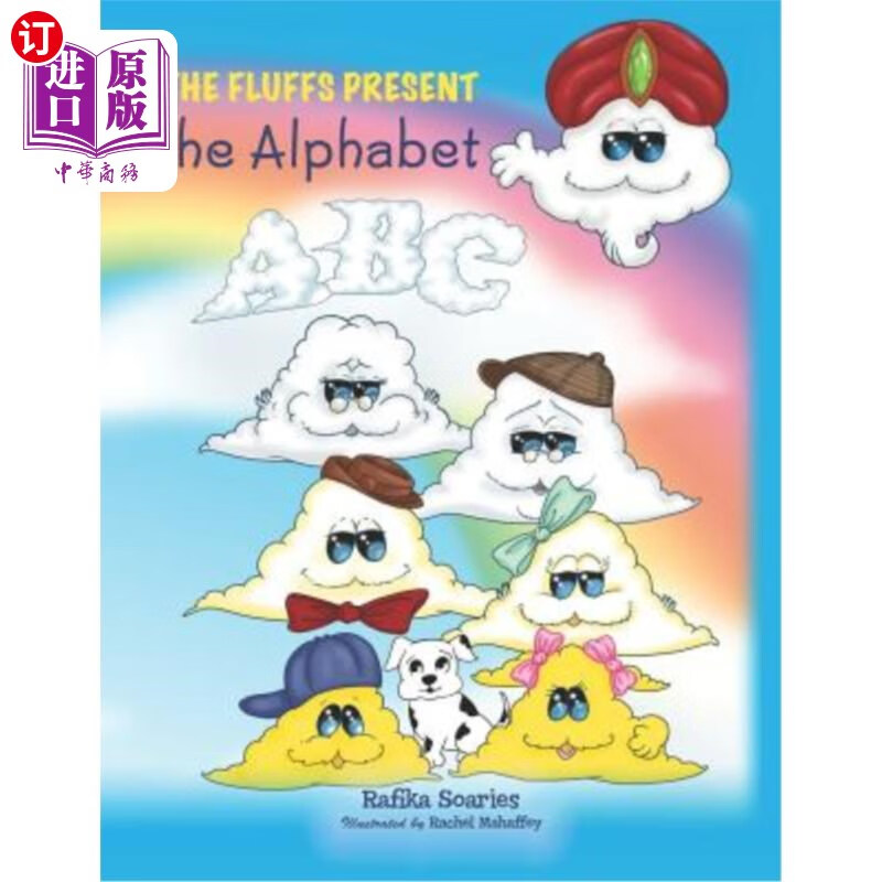 海外直订the fluffs present the alphabet 绒毛代表字母表