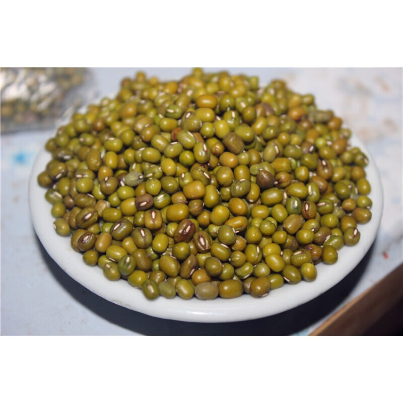 美乐途湖北恩施硒绿豆 农家自制煮粥五谷杂粮一份500克
