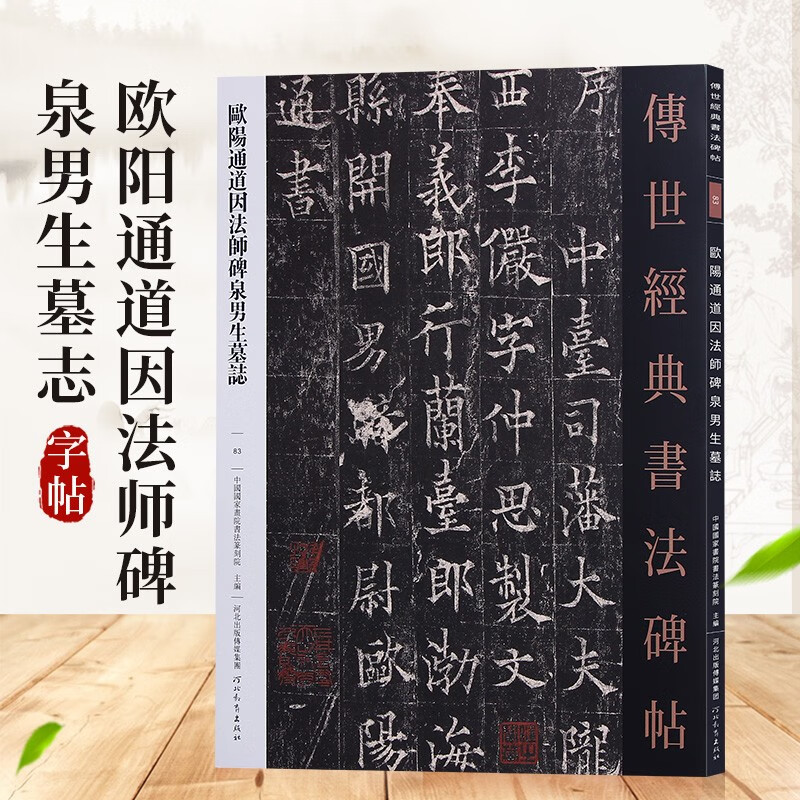 传世经典书法碑帖 欧阳通道因法师碑泉男生墓志