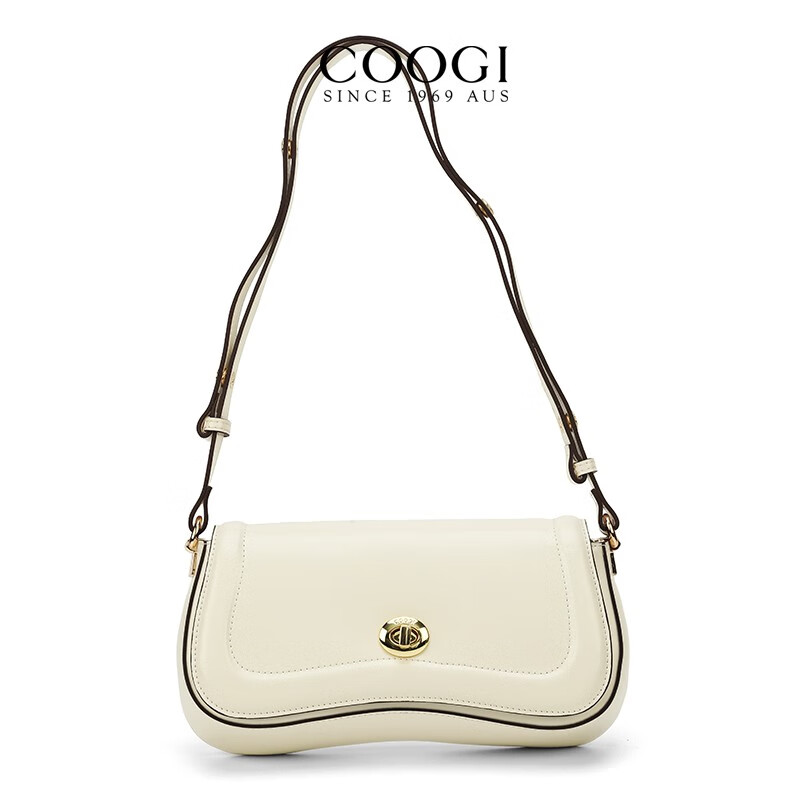 coogi女士包包女包轻奢单肩包女士斜挎包生日情人节礼物送女友老婆 米