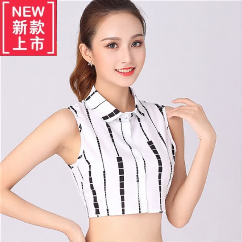 oeny韩版纯棉百搭假领子上衣女士秋冬内搭假衣领衬衫装饰毛衣白色衬衣 Z012黑条圆 领L属于什么档次？
