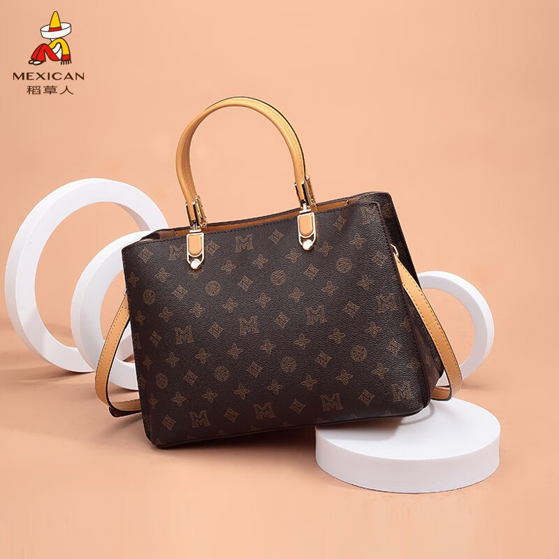 稻草人女包新款包包女单肩斜挎包大容量女士手提包送妈妈高级感复古