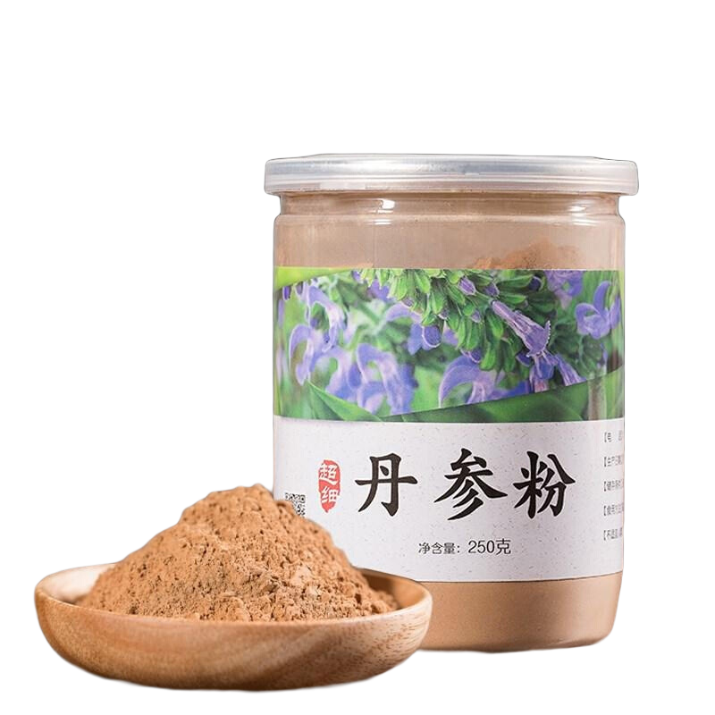【】丹參粉     丹參粉 文山 云南 丹參茶 （私人定制磨粉）九九和仁