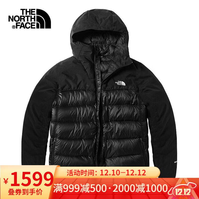 【经典款】北面羽绒服男20秋冬上新TheNorthFace户外800蓬鹅绒外套4N9X JK3黑色 XXL