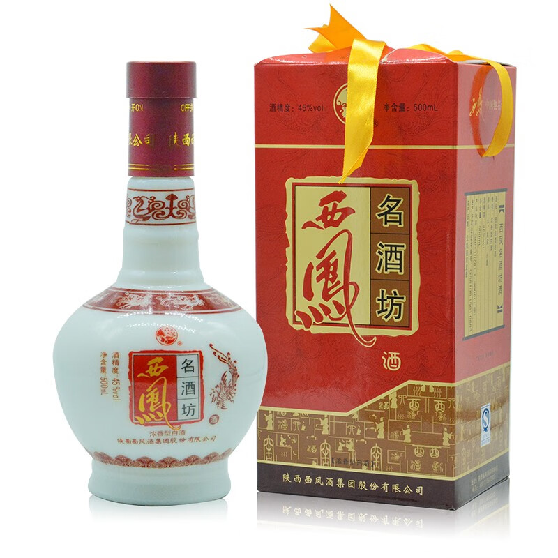 西凤老酒2011年-2013年西凤酒名酒坊45度浓香型老白酒 1瓶 单瓶500ml