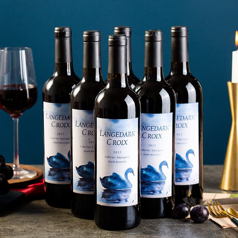 酒庄直供澳大利亚进口拉格德克·蓝天鹅干红葡萄酒红酒整箱礼盒装 2瓶