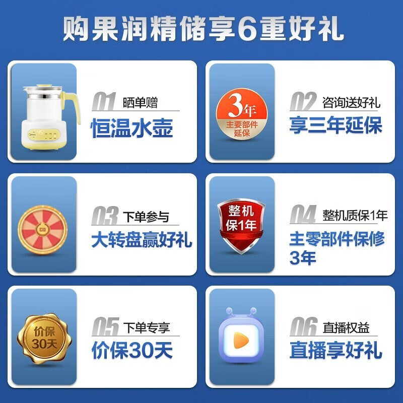 美的(Midea)果润精储432升变频一级能效法式多门家用冰箱智能家电风冷无霜BCD-432WFPZM(E)全域温湿精控