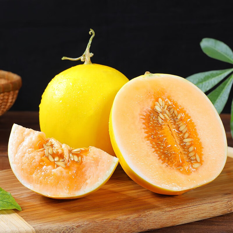 千园九味黄河蜜瓜当季黄皮沙漠蜜瓜金红宝银蒂新鲜水果 整箱 黄金蜜瓜5斤装（推荐）