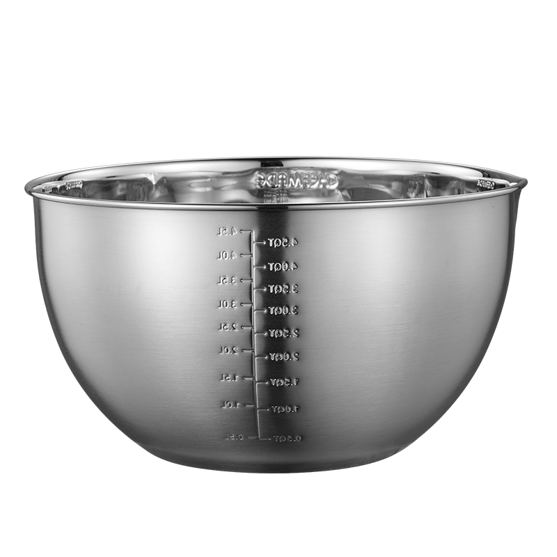 学厨 24cm打蛋盆带刻度加厚烘焙打蛋盘奶油蛋白打发盆和面水果盆