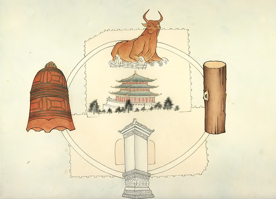 故宫探秘：降龙伏海（双语彩绘 宣纸珍藏）详情图