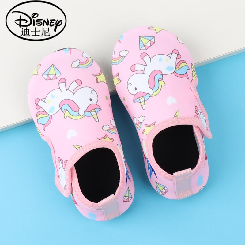 迪士尼（Disney）兒童地板襪鞋室內(nèi)薄款防滑軟底男女寶寶透氣學(xué)步鞋幼兒園家居鞋襪 粉色獨(dú)角獸-兒童節(jié)禮物 1條 150適合腳長(zhǎng)13.5-14.5CM-兒童節(jié)禮物