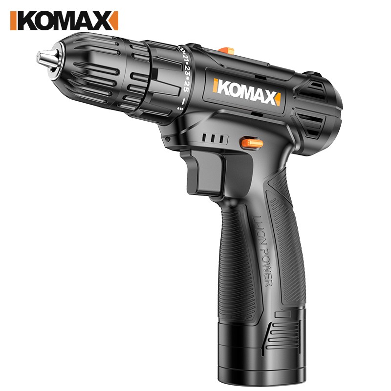 科麦斯手电钻家用冲击钻充电式锂电电钻电动螺丝刀电工维修工具箱套装