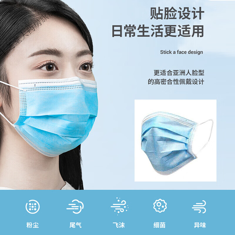 医疗外科口罩口罩独立包装一次性口罩医生学生儿童口罩舒适透气三层防