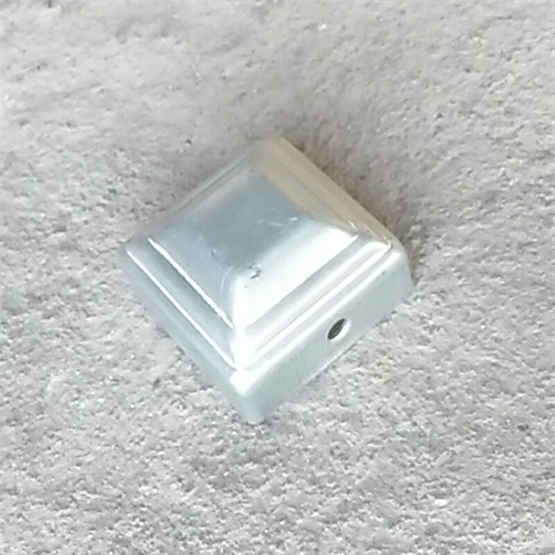 铁艺配件方管盖帽镀锌铁皮冲压锌钢围栏护栏装饰盖方管顶盖堵头 新