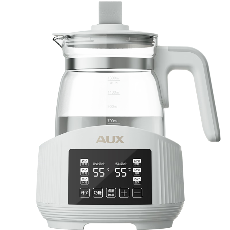 奥克斯（AUX）ACN-3843A2恒温水壶婴儿调奶器冲奶粉烧水壶智能温控自动保温暖奶器 白色100039511244