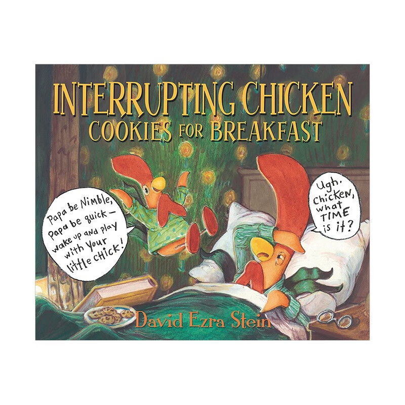 【预售】总是去打搅爸爸的小鸡 早餐吃饼干interrupting chicken